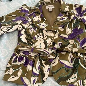 Victor Costa Multicolor Floral Jacket